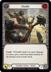 Disable (Red) [U-WTR048] (Welcome to Rathe Unlimited)  Unlimited Rainbow Foil | Good Games North
