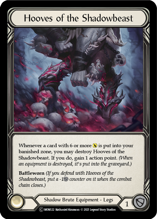 Hooves of the Shadowbeast [U-MON122-RF] Unlimited Rainbow Foil | Good Games North