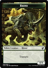 Rhino // Egg Double-sided Token [Commander 2019 Tokens] | Good Games North