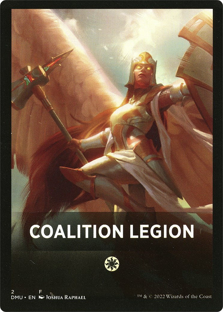 Coalition Legion Theme Card [Dominaria United Tokens] | Good Games North