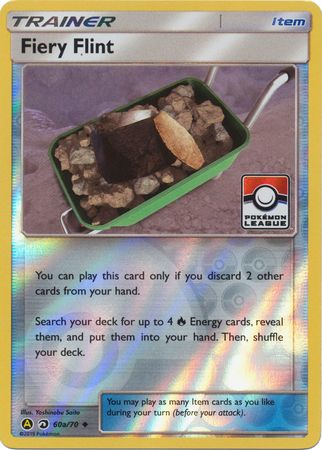Fiery Flint (60a/70) (League Promo) [Sun & Moon: Dragon Majesty] | Good Games North