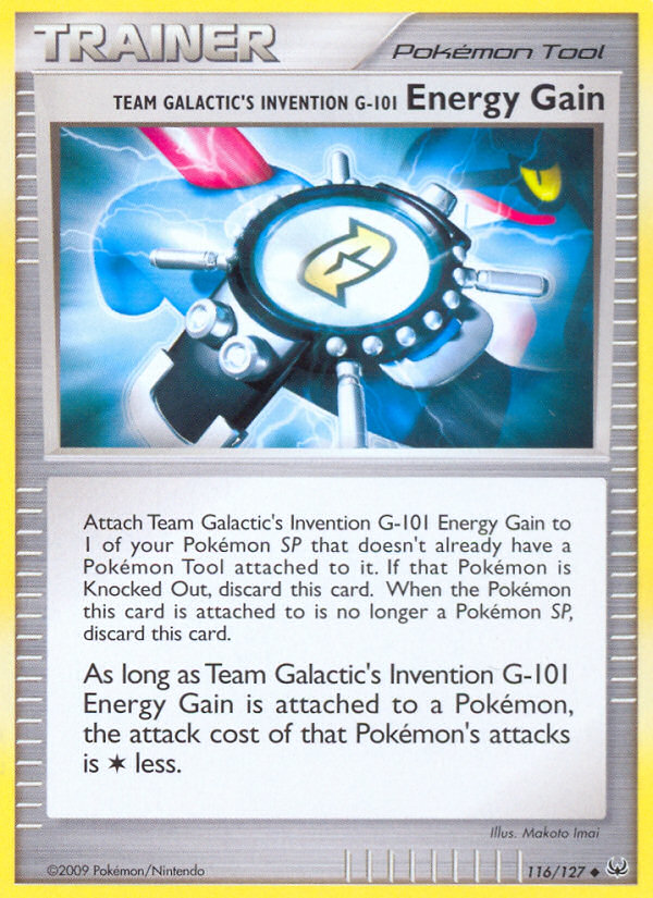 Team Galactic's Invention G-101 Energy Gain (116/127) [Platinum: Base Set] | Good Games North
