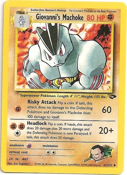 Giovanni's Machoke (42/132) [Gym Challenge Unlimited] | Good Games North