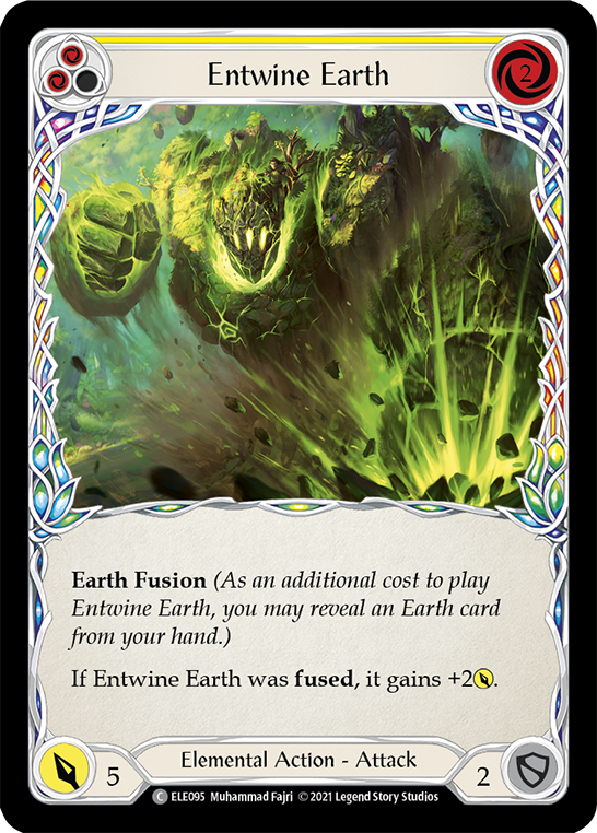Entwine Earth (Yellow) [ELE095] (Tales of Aria)  1st Edition Rainbow Foil | Good Games North