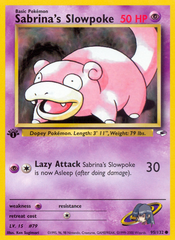 Sabrina's Slowpoke (95/132) [Gym Heroes 1st Edition] | Good Games North