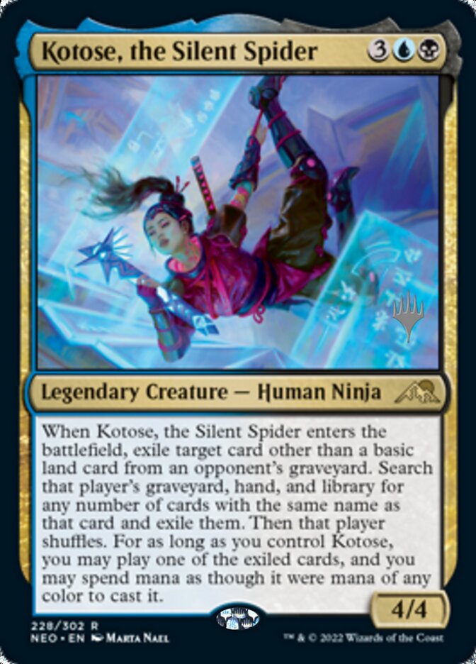 Kotose, the Silent Spider (Promo Pack) [Kamigawa: Neon Dynasty Promos] | Good Games North