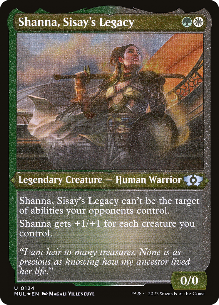 Shanna, Sisay's Legacy (Foil Etched) [Multiverse Legends] | Good Games North