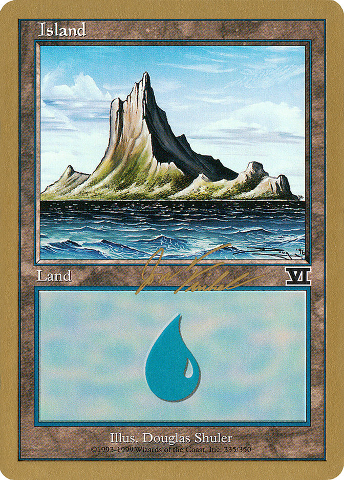 Island (jf335) (Jon Finkel) [World Championship Decks 2000] | Good Games North