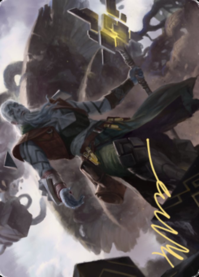Orah, Skyclave Hierophant Art Card (Gold-Stamped Signature) [Zendikar Rising Art Series] | Good Games North