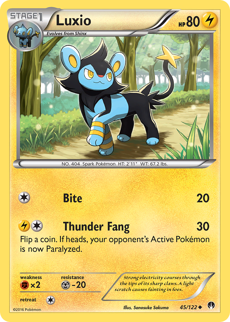 Luxio (45/122) [XY: BREAKpoint] | Good Games North
