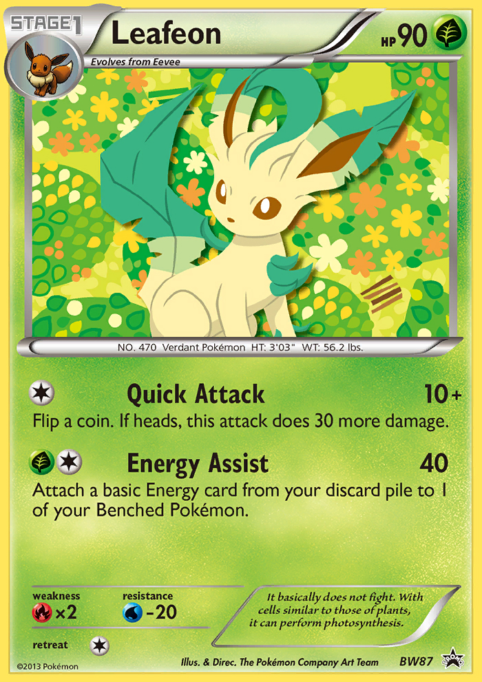 Leafeon (BW87) [Black & White: Black Star Promos] | Good Games North