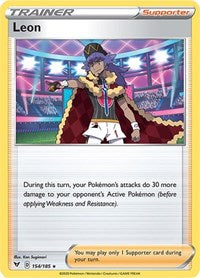Leon (154/185) (Theme Deck Exclusive) [Sword & Shield: Vivid Voltage] | Good Games North