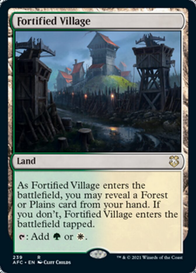 Fortified Village [Dungeons & Dragons: Adventures in the Forgotten Realms Commander] | Good Games North