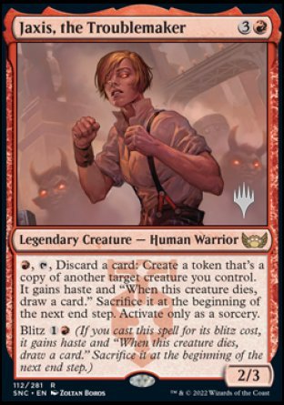 Jaxis, the Troublemaker (Promo Pack) [Streets of New Capenna Promos] | Good Games North