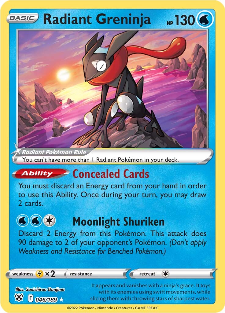 Radiant Greninja (046/189) [Sword & Shield: Astral Radiance] | Good Games North