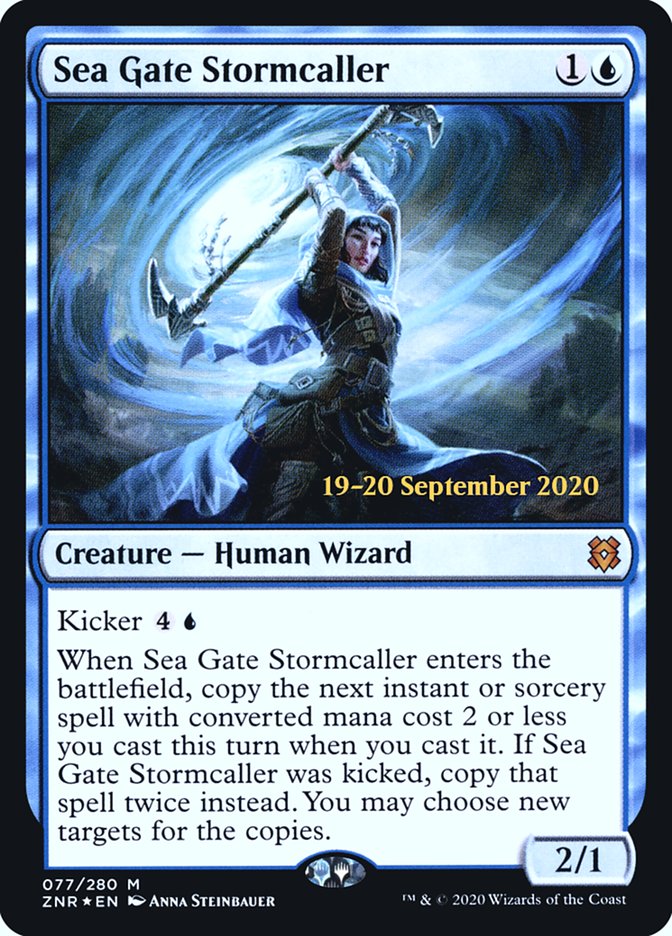 Sea Gate Stormcaller  [Zendikar Rising Prerelease Promos] | Good Games North
