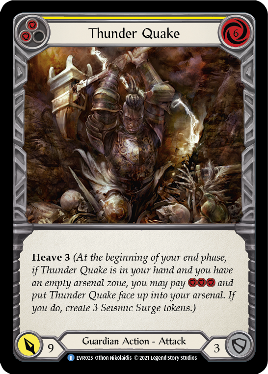 Thunder Quake (Yellow) [EVR025] (Everfest)  1st Edition Normal | Good Games North