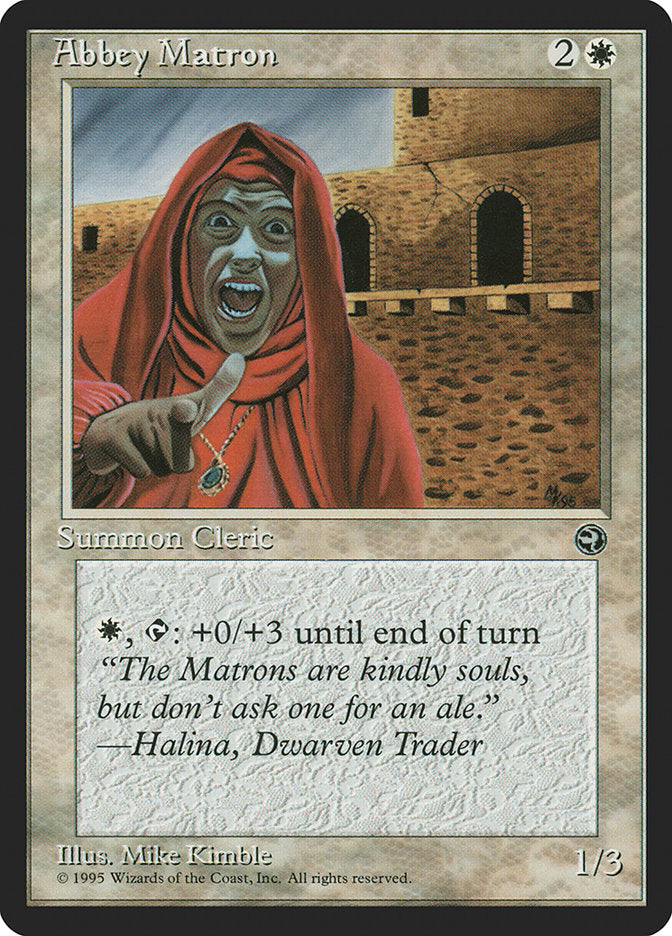 Abbey Matron (Halina Flavor Text) [Homelands] | Good Games North