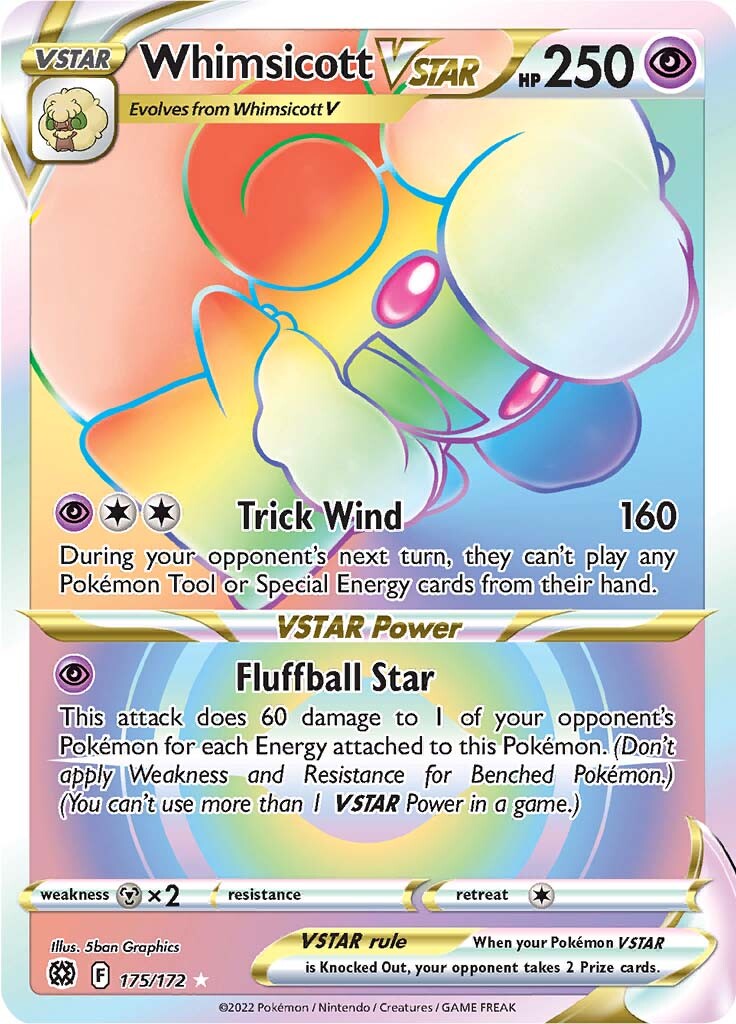 Whimsicott VSTAR (175/172) [Sword & Shield: Brilliant Stars] | Good Games North