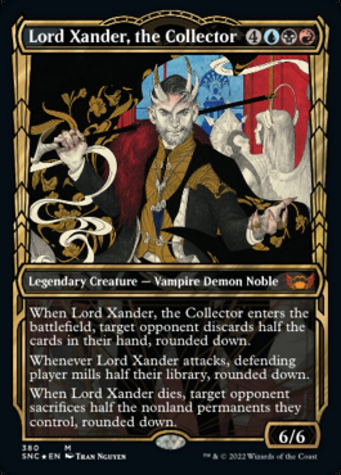 Lord Xander, the Collector (Showcase Golden Age Gilded Foil) [Streets of New Capenna] | Good Games North