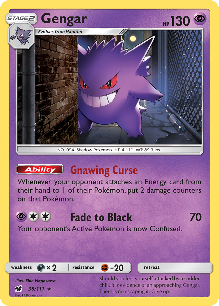 Gengar (38/111) [Sun & Moon: Crimson Invasion] | Good Games North