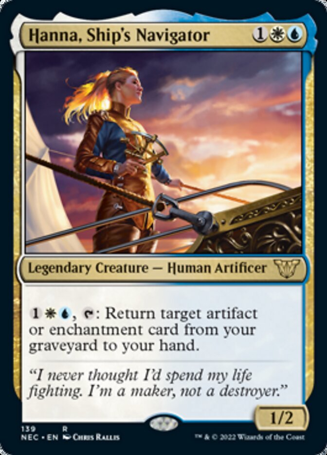 Hanna, Ship's Navigator [Kamigawa: Neon Dynasty Commander] | Good Games North