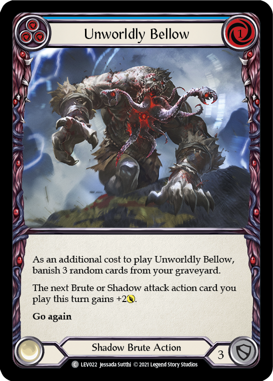 Unworldly Bellow (Blue) [LEV022] (Monarch Levia Blitz Deck) | Good Games North