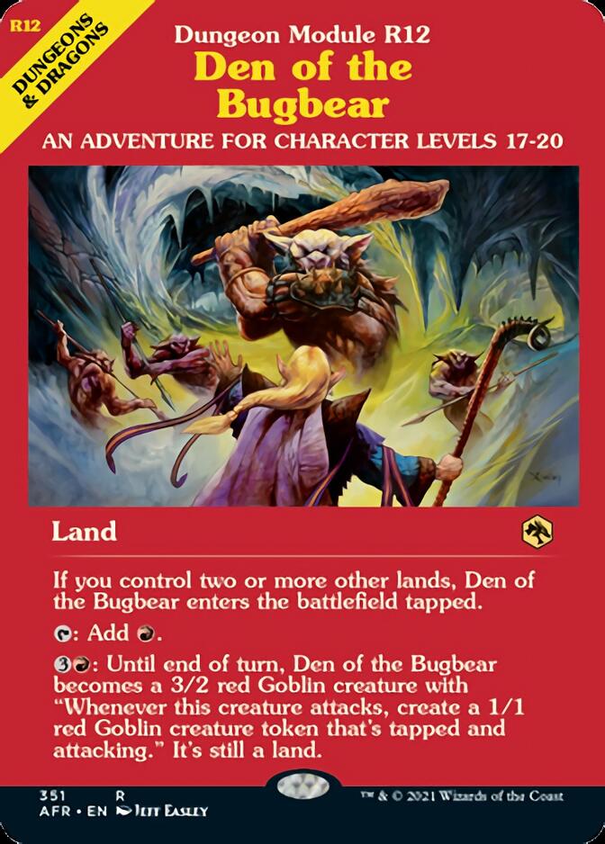 Den of the Bugbear (Dungeon Module) [Dungeons & Dragons: Adventures in the Forgotten Realms] | Good Games North