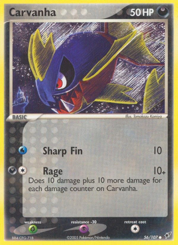 Carvanha (56/107) [EX: Deoxys] | Good Games North