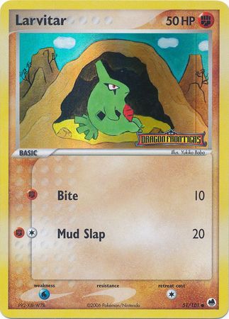 Larvitar (51/101) (Stamped) [EX: Dragon Frontiers] | Good Games North