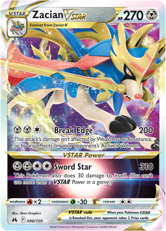 Zacian VSTAR (096/159) [Sword & Shield: Crown Zenith] | Good Games North
