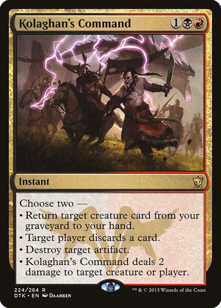 Kolaghan's Command [Dragons of Tarkir] | Good Games North