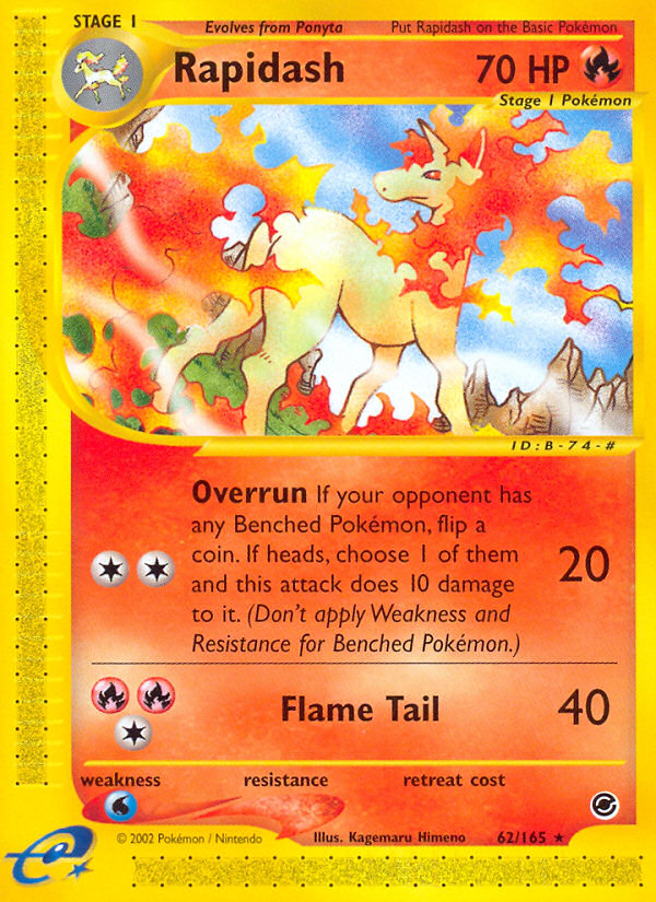 Rapidash (62/165) [Expedition: Base Set] | Good Games North