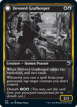 Devoted Grafkeeper // Departed Soulkeeper [Innistrad: Double Feature] | Good Games North