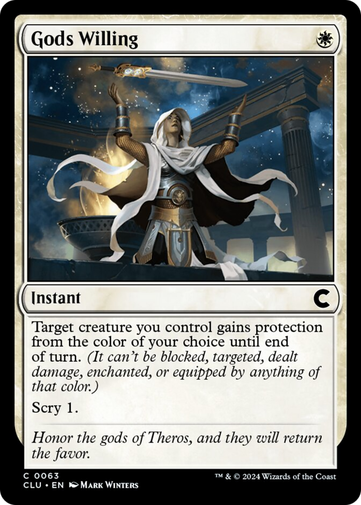 Gods Willing [Ravnica: Clue Edition] | Good Games North