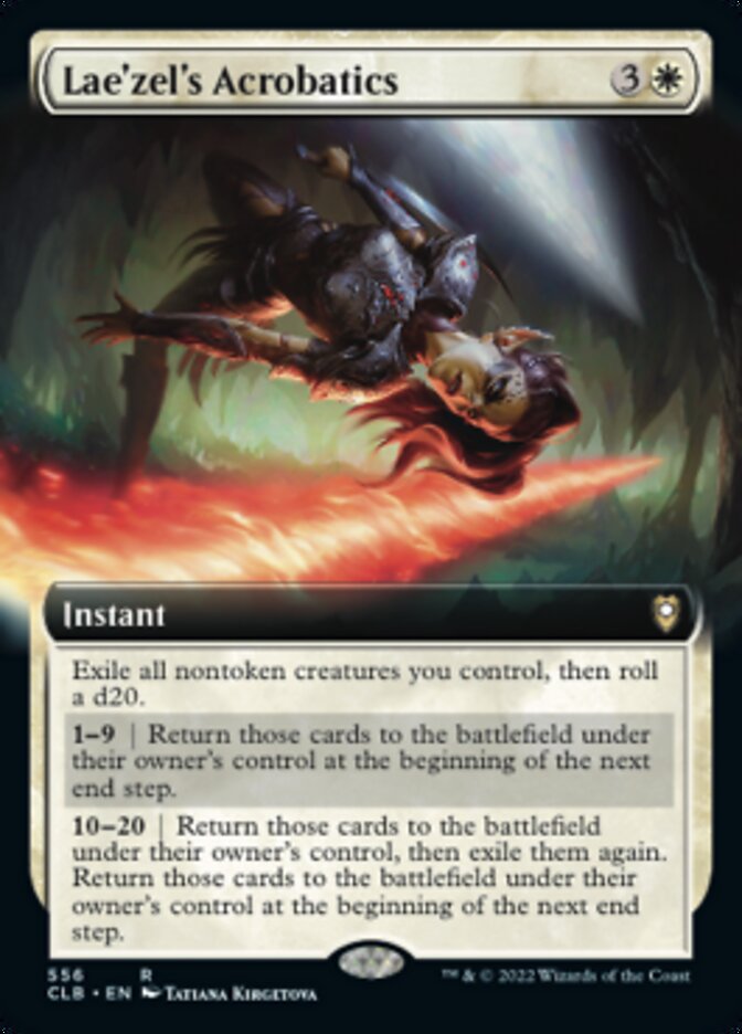 Lae'zel's Acrobatics (Extended Art) [Commander Legends: Battle for Baldur's Gate] | Good Games North