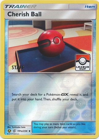 Cherish Ball (191a/236) (League Promo Staff) [Sun & Moon: Unified Minds] | Good Games North