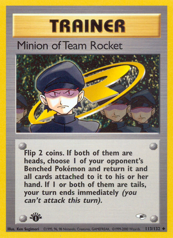 Minion of Team Rocket (113/132) [Gym Heroes 1st Edition] | Good Games North