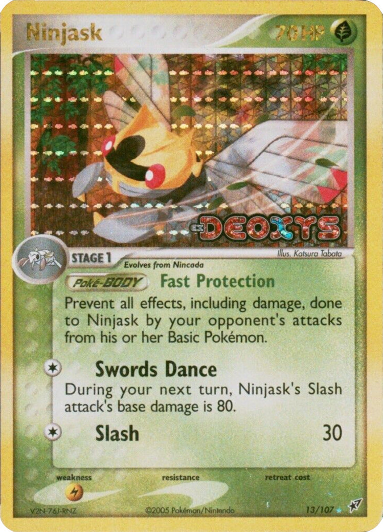 Ninjask (13/107) (Stamped) [EX: Deoxys] | Good Games North