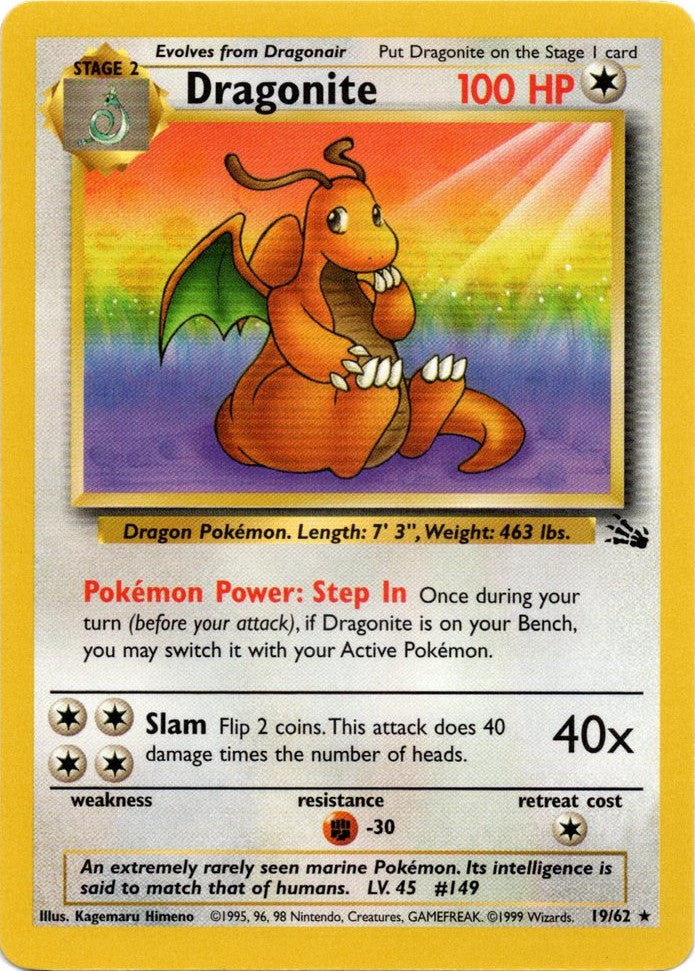 Dragonite (19/62) [Fossil Unlimited] | Good Games North