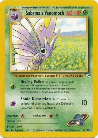 Sabrina's Venomoth (34/132) [Gym Heroes Unlimited] | Good Games North