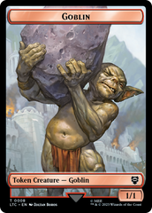 Goblin // Wraith Double-Sided Token [The Lord of the Rings: Tales of Middle-Earth Commander Tokens] | Good Games North