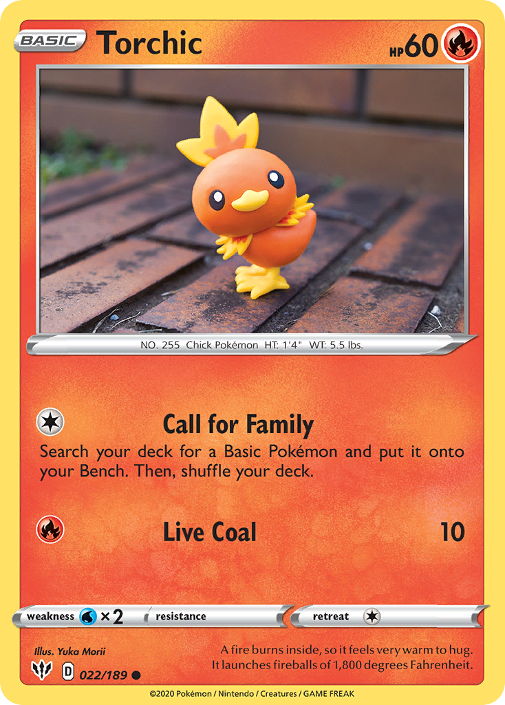 Torchic (022/189) [Sword & Shield: Darkness Ablaze] | Good Games North
