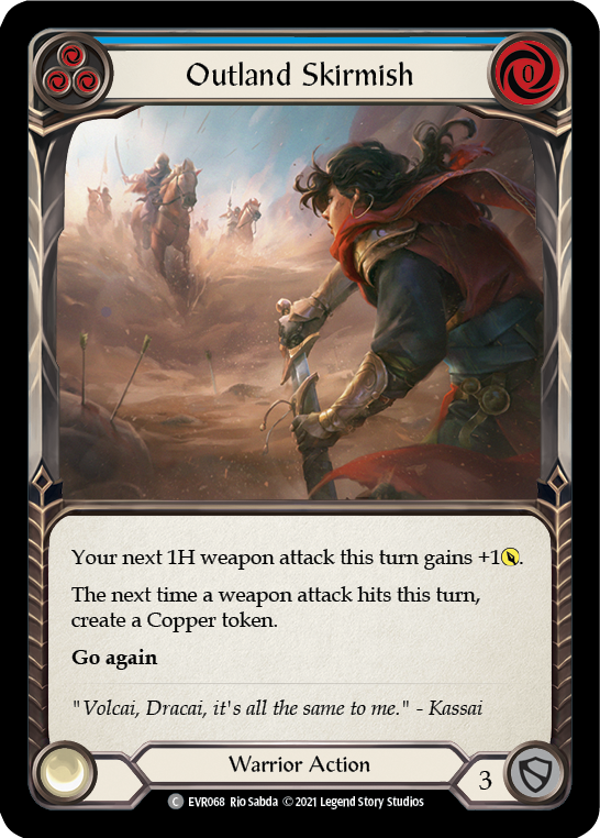 Outland Skirmish (Blue) [EVR068] (Everfest)  1st Edition Normal | Good Games North