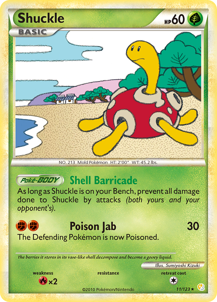 Shuckle (11/123) [HeartGold & SoulSilver: Base Set] | Good Games North