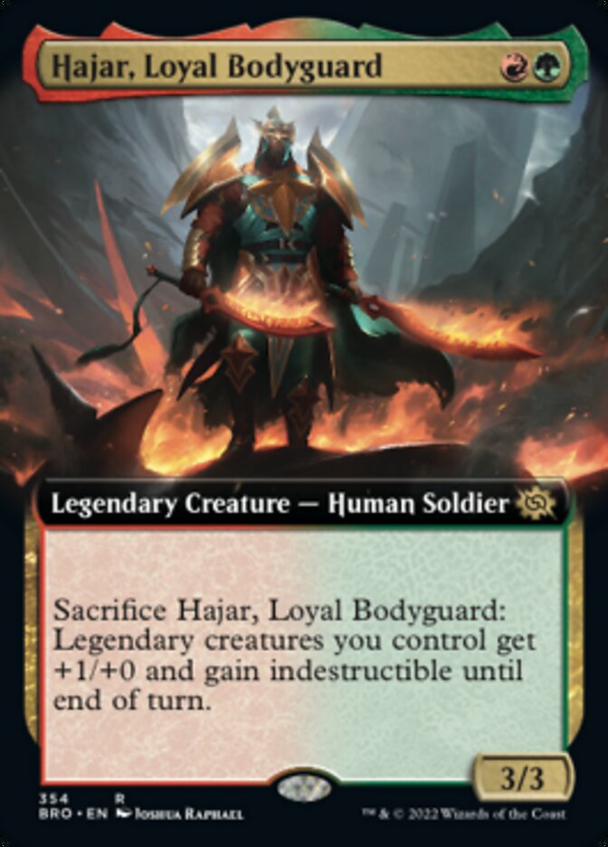 Hajar, Loyal Bodyguard (Extended Art) [The Brothers' War] | Good Games North