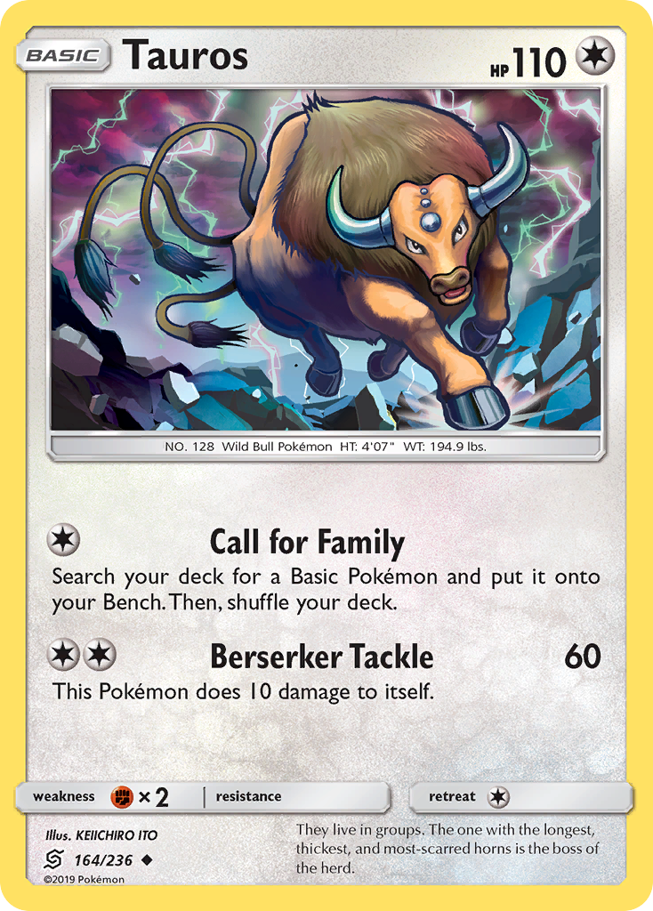 Tauros (164/236) [Sun & Moon: Unified Minds] | Good Games North