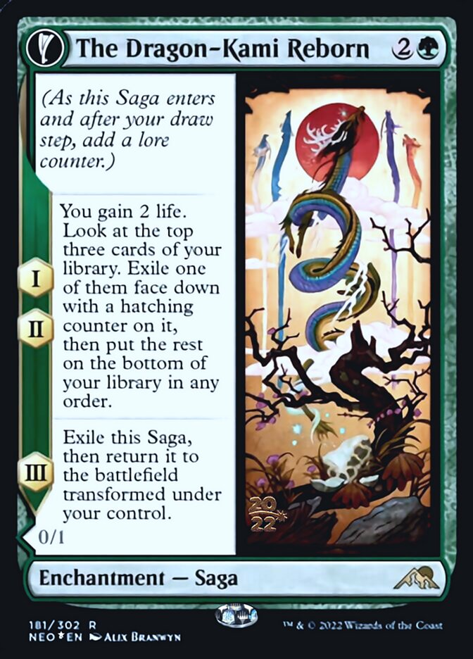 The Dragon-Kami Reborn // Dragon-Kami's Egg [Kamigawa: Neon Dynasty Prerelease Promos] | Good Games North