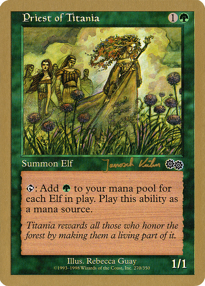 Priest of Titania (Janosch Kuhn) [World Championship Decks 2000] | Good Games North