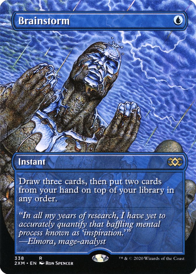 Brainstorm (Borderless) [Double Masters] | Good Games North
